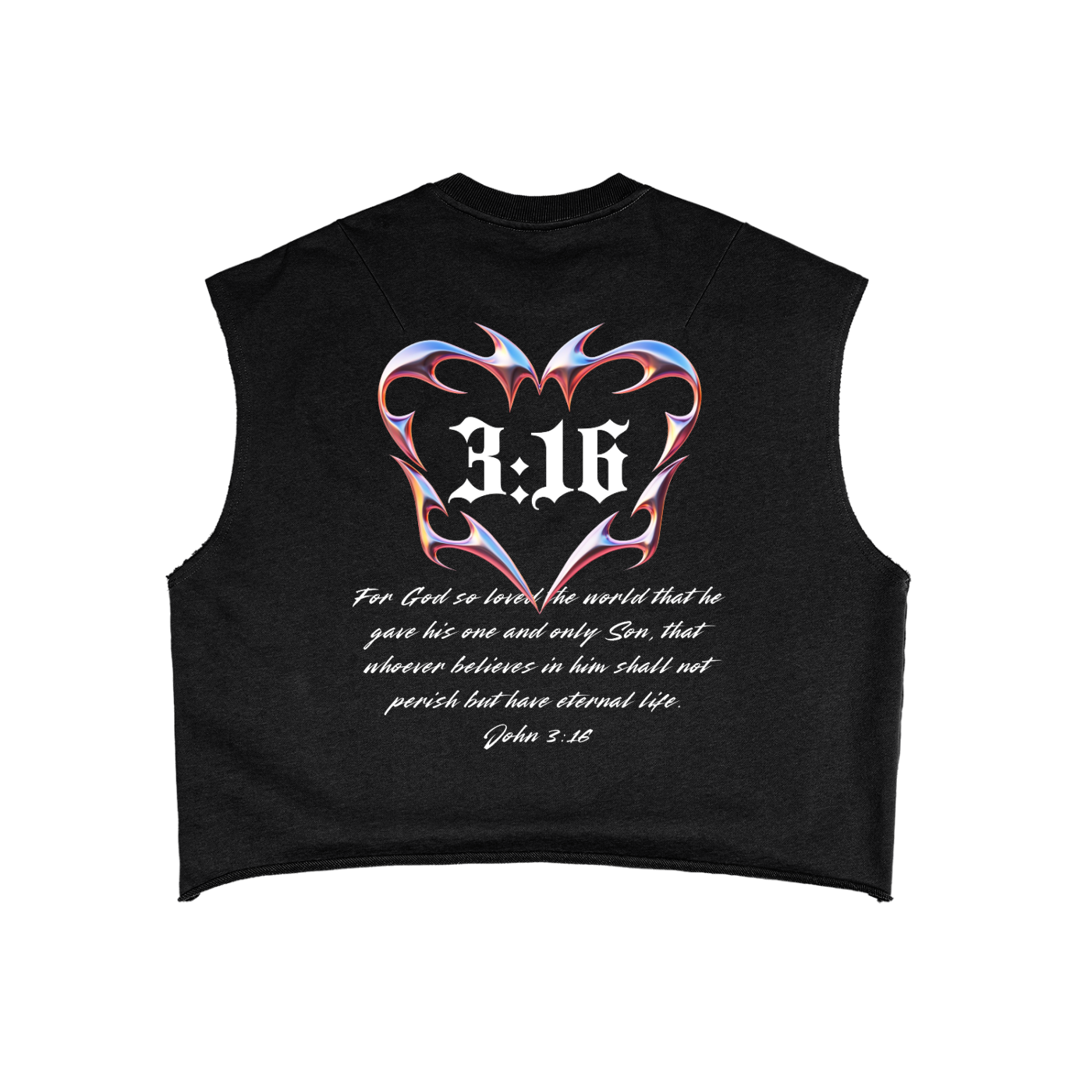 Real Love-John 3:16 (French Terry Boxy Tank Top)