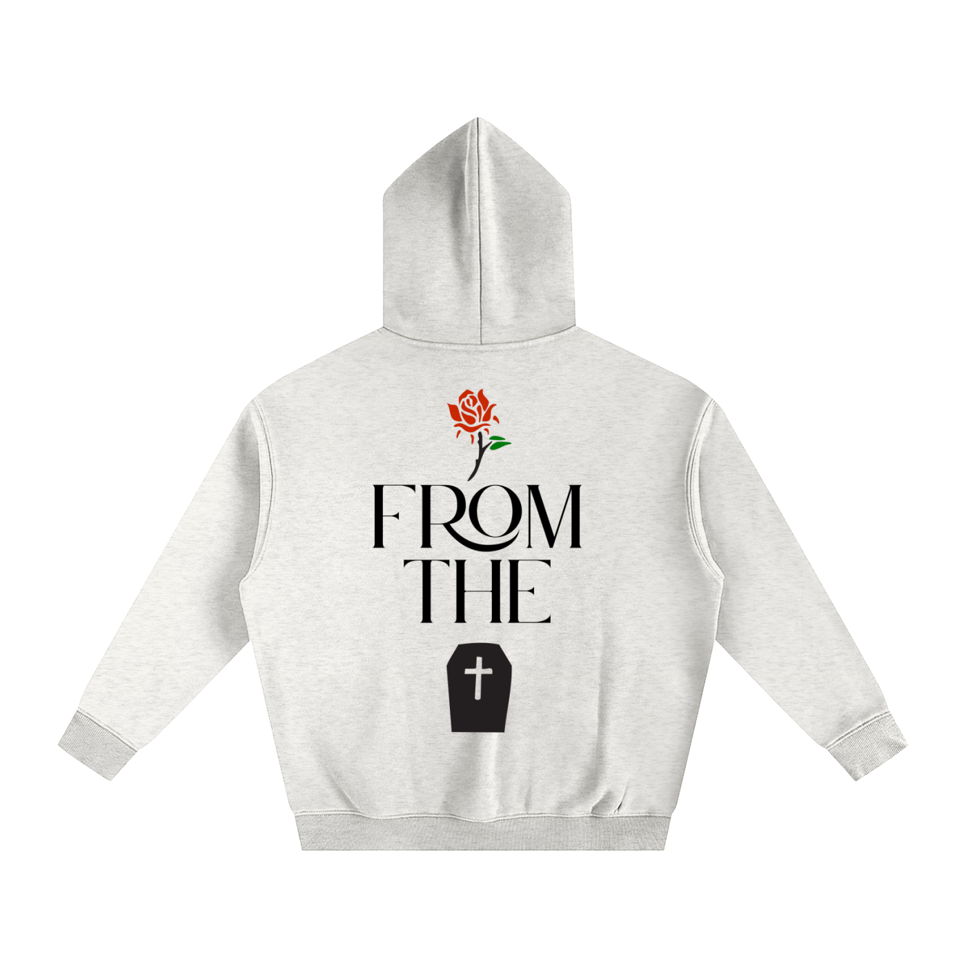 Rose from the grave (Oversize Fleeced Hoodie)
