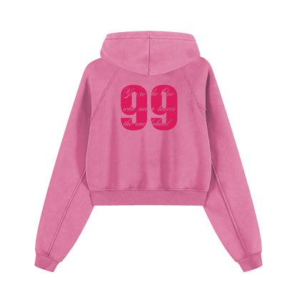 Big 99 (Women’s Snow-Washed Cropped Hoodie)