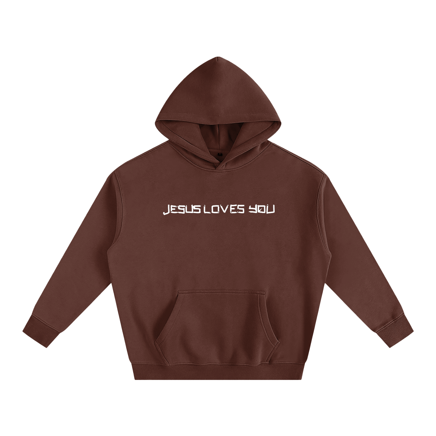 He loves you (Oversize Fleeced Hoodie)(hearts on sleeve)