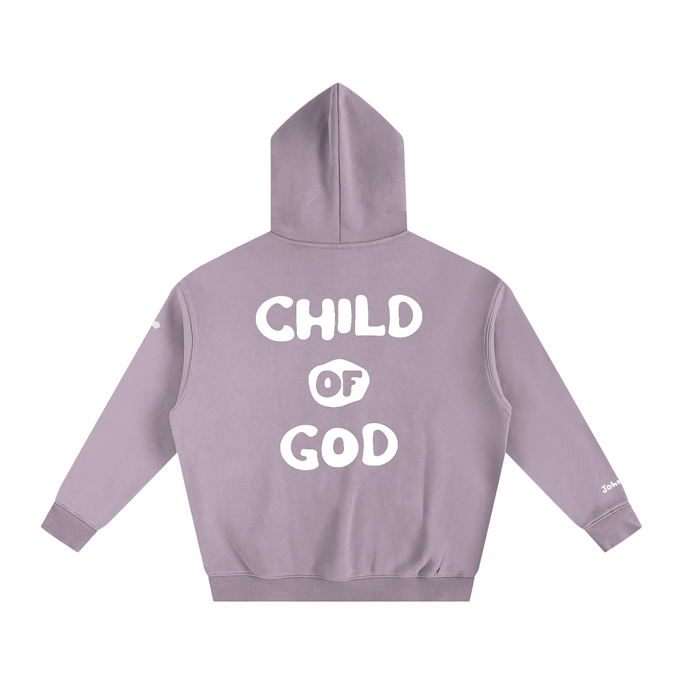 Child of God (John 1:12 & Cross on sleeves) (Oversize Fleeced Hoodie)