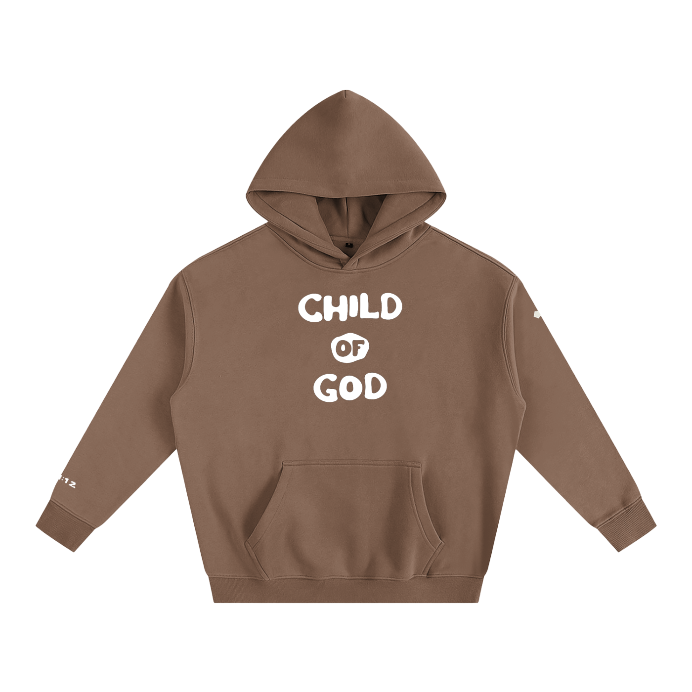 Child of God (John 1:12 & Cross on sleeves) (Oversize Fleeced Hoodie)