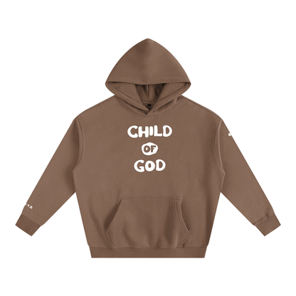 Child of God (John 1:12 & Cross on sleeves) (Oversize Fleeced Hoodie)