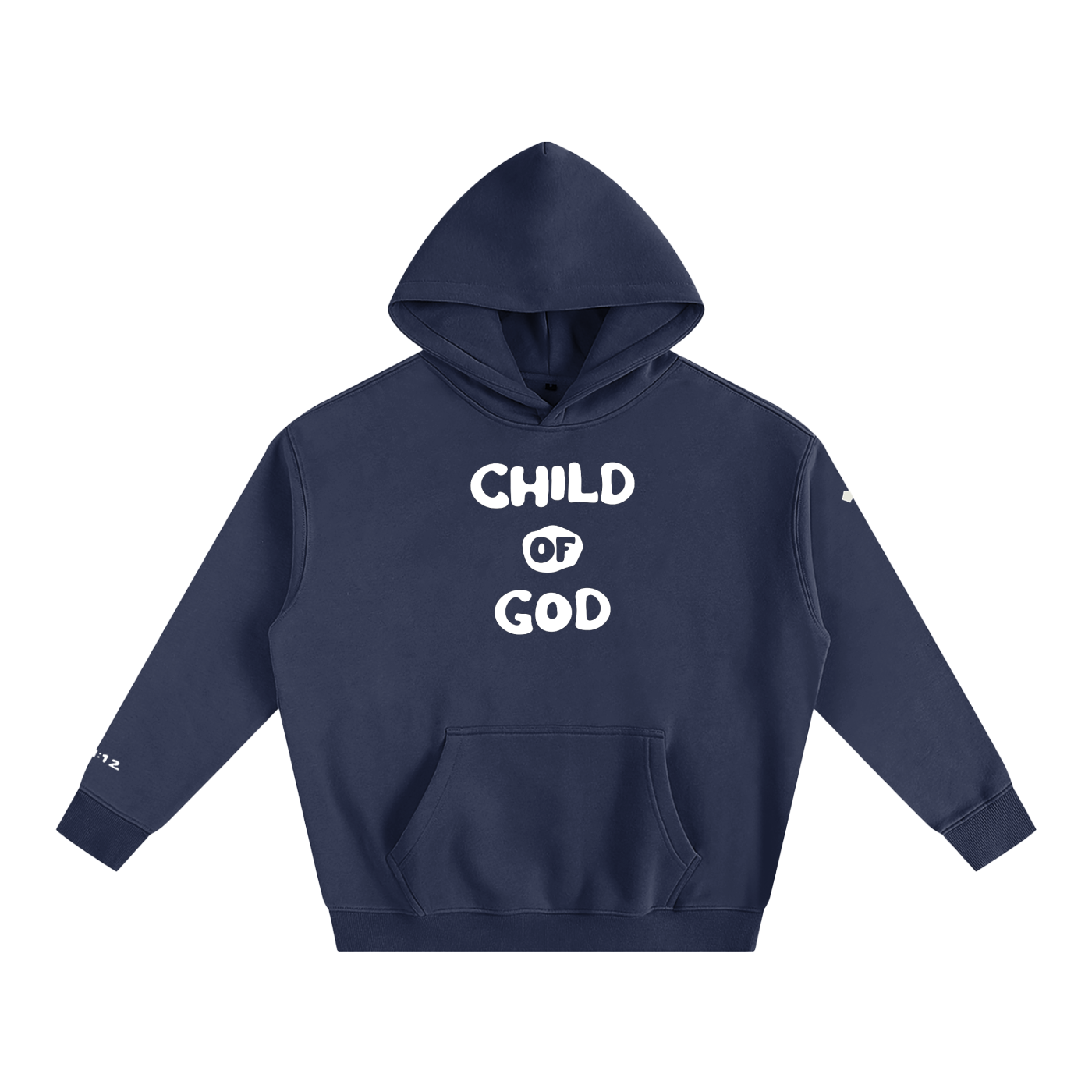 Child of God (John 1:12 & Cross on sleeves) (Oversize Fleeced Hoodie)