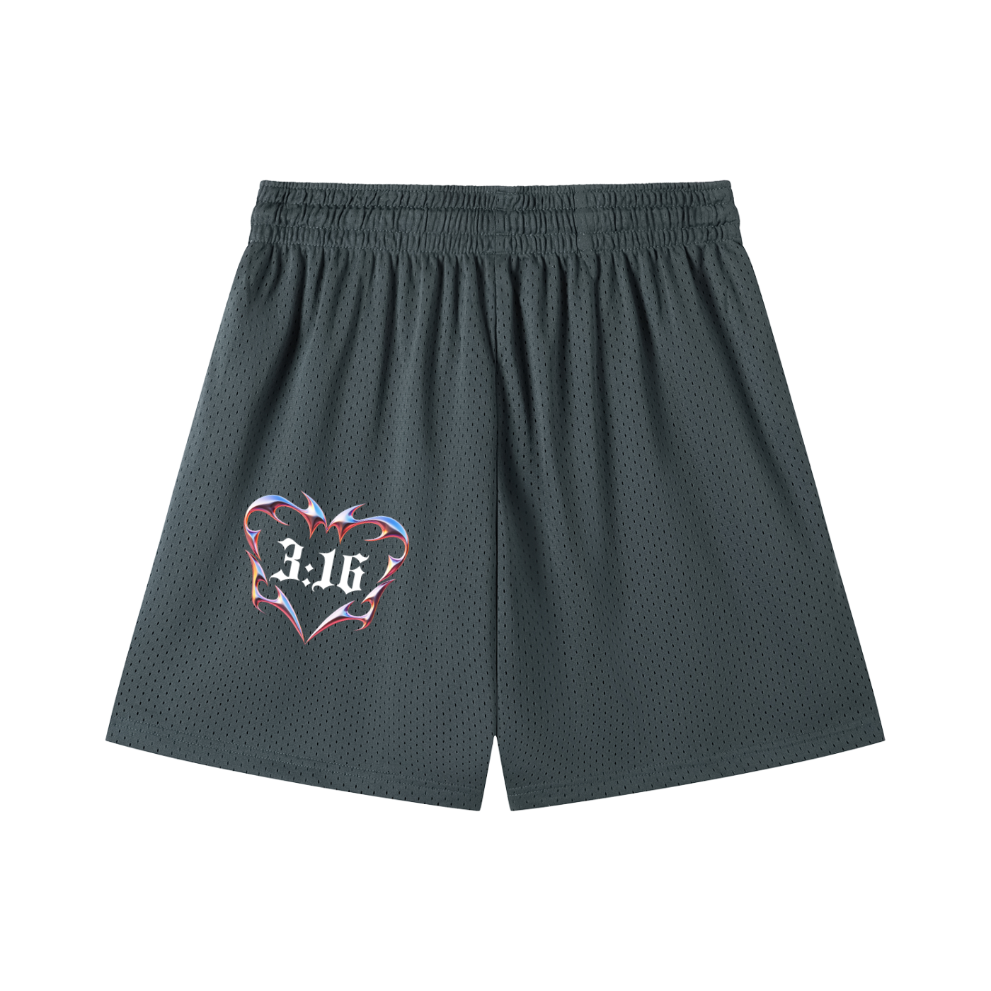 John 3:16 (Mesh Drawstring Shorts)
