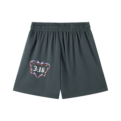 John 3:16 (Mesh Drawstring Shorts)