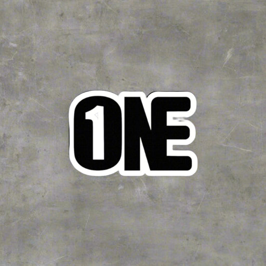 One logo (Kiss cut sticker)