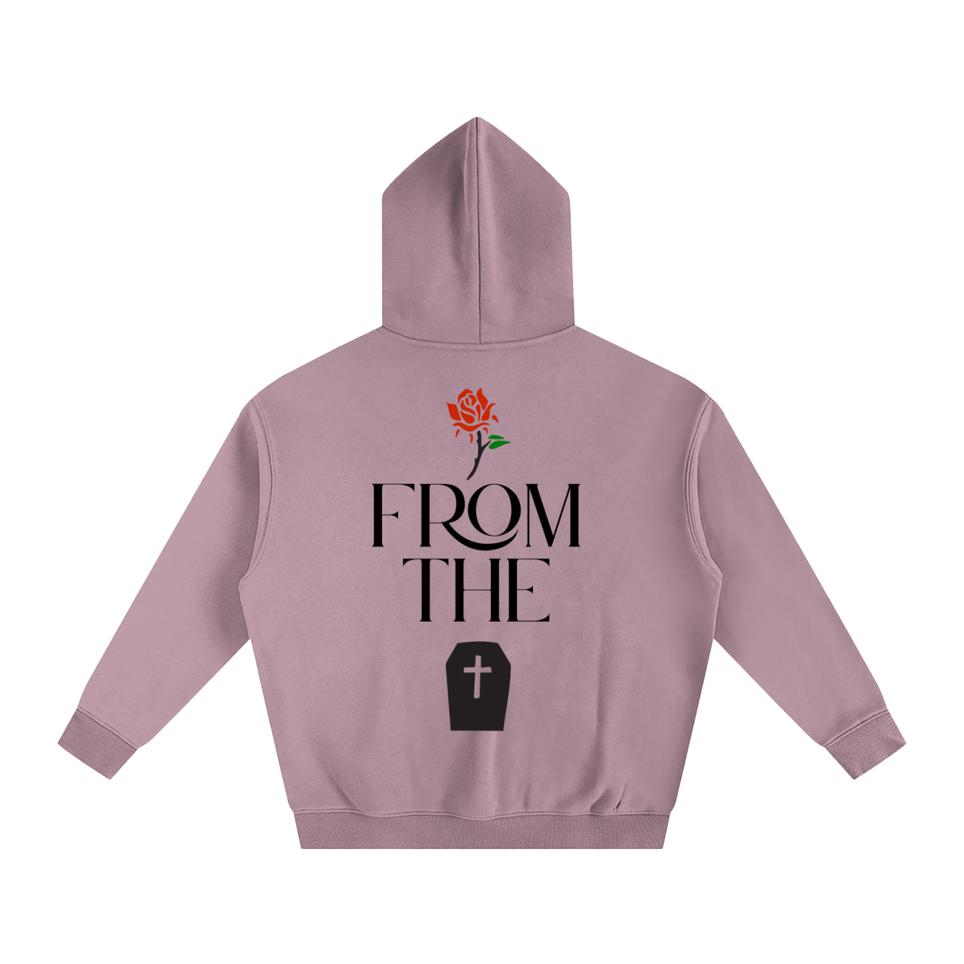Rose from the grave (Oversize Fleeced Hoodie)