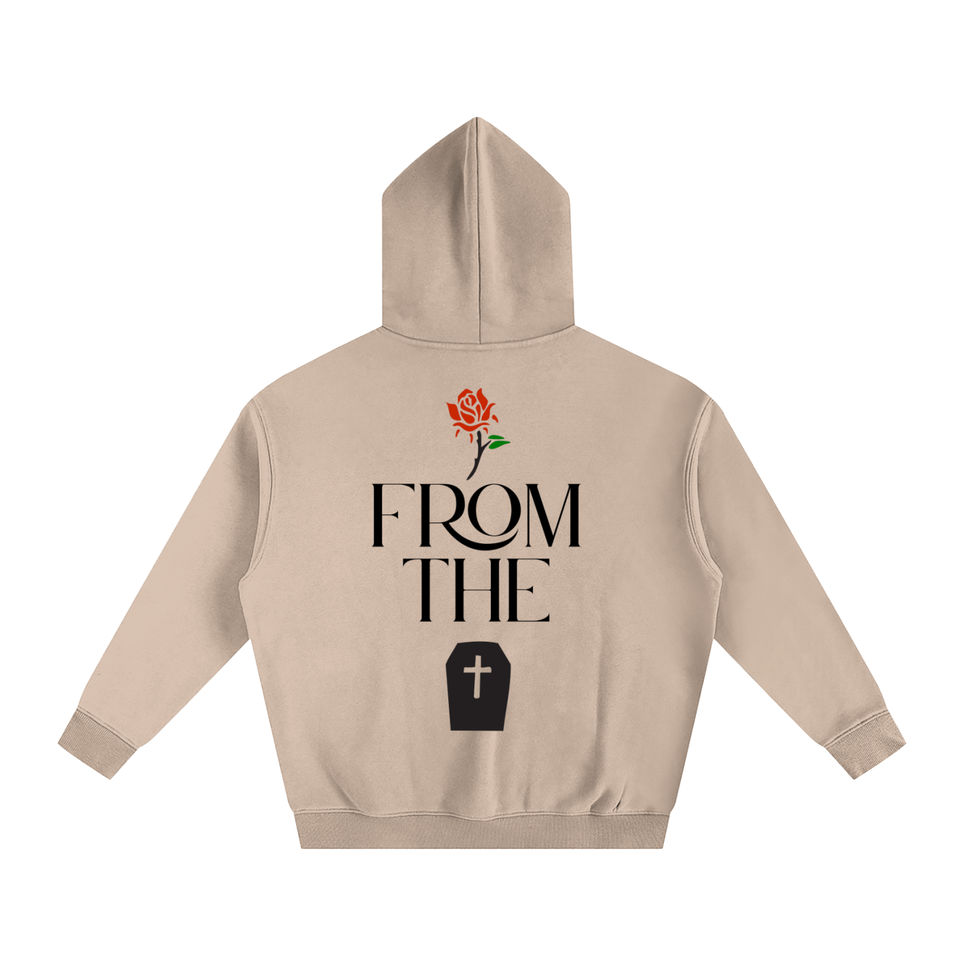 Rose from the grave (Oversize Fleeced Hoodie)