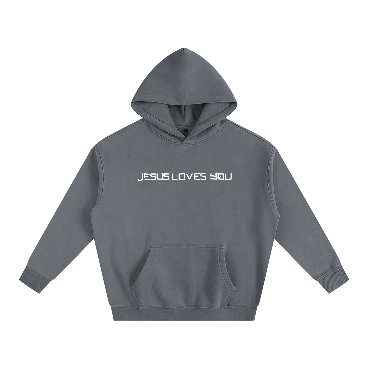He loves you (Oversize Fleeced Hoodie)(hearts on sleeve)