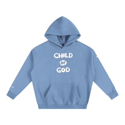 Child of God (John 1:12 & Cross on sleeves) (Oversize Fleeced Hoodie)