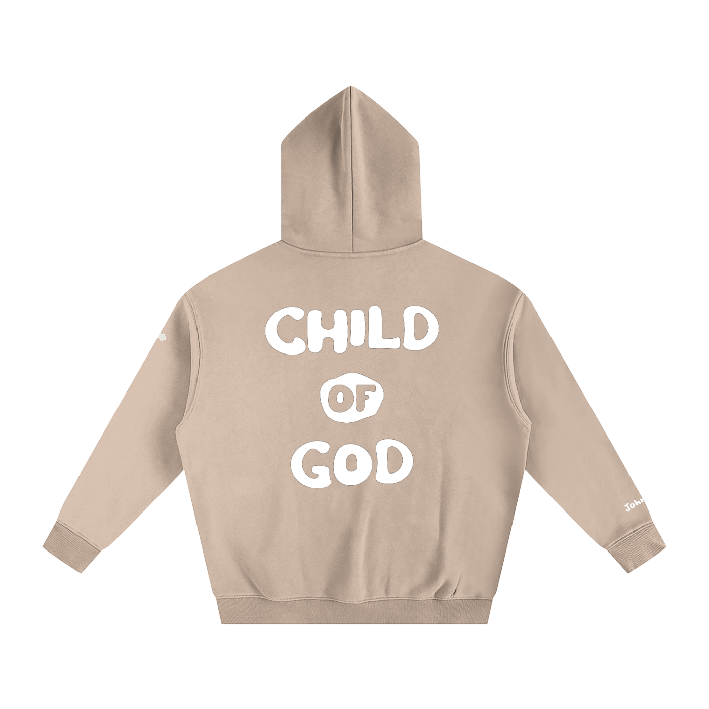 Child of God (John 1:12 & Cross on sleeves) (Oversize Fleeced Hoodie)
