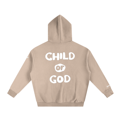 Child of God (John 1:12 & Cross on sleeves) (Oversize Fleeced Hoodie)