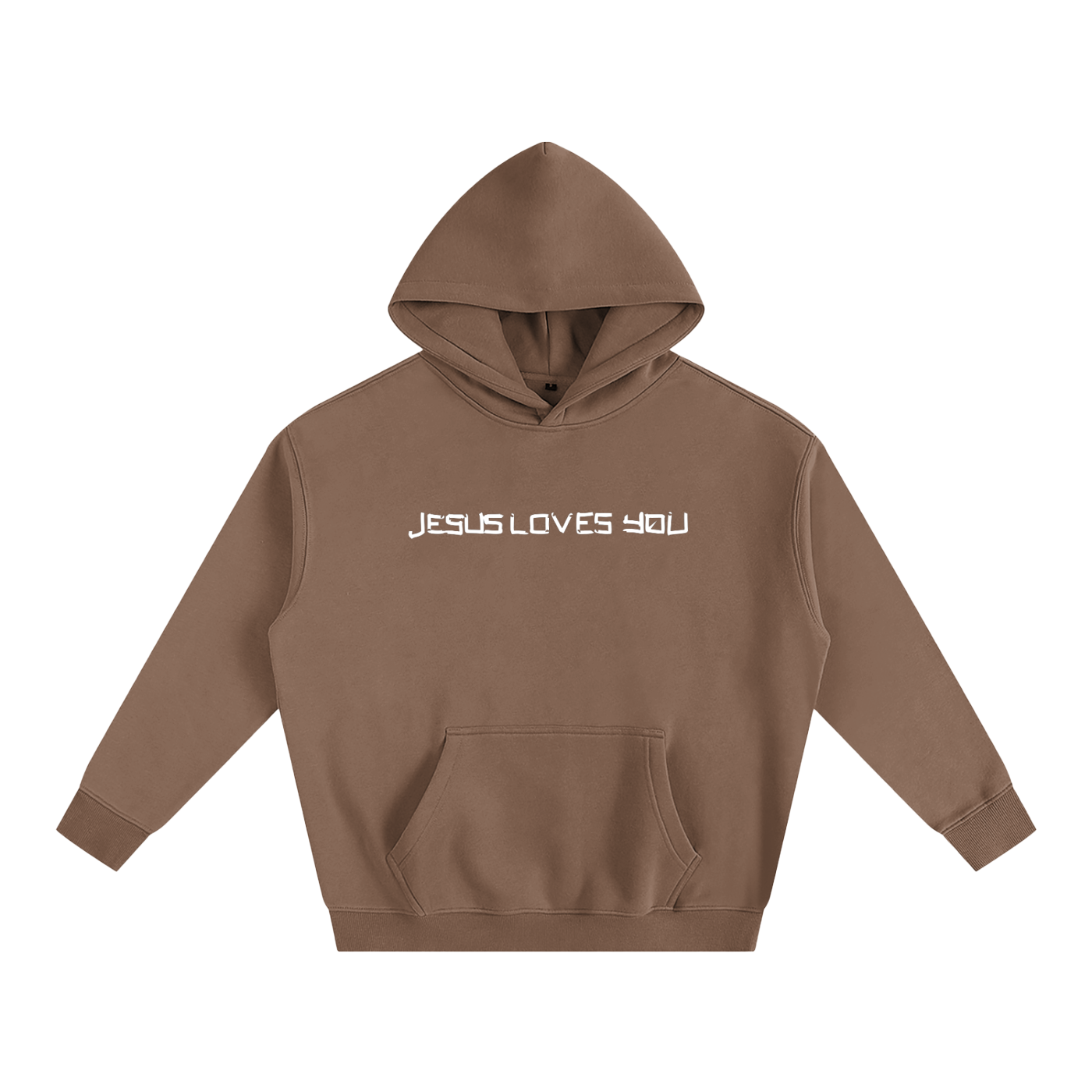 He loves you (Oversize Fleeced Hoodie)(hearts on sleeve)