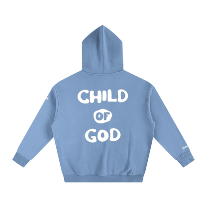 Child of God (John 1:12 & Cross on sleeves) (Oversize Fleeced Hoodie)