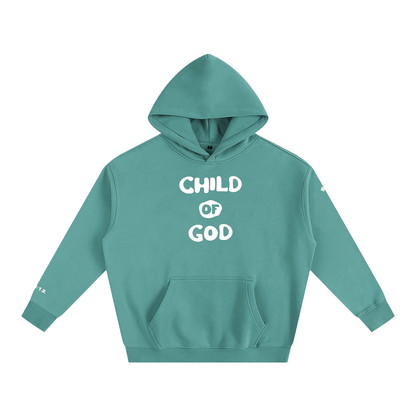 Child of God (John 1:12 & Cross on sleeves) (Oversize Fleeced Hoodie)