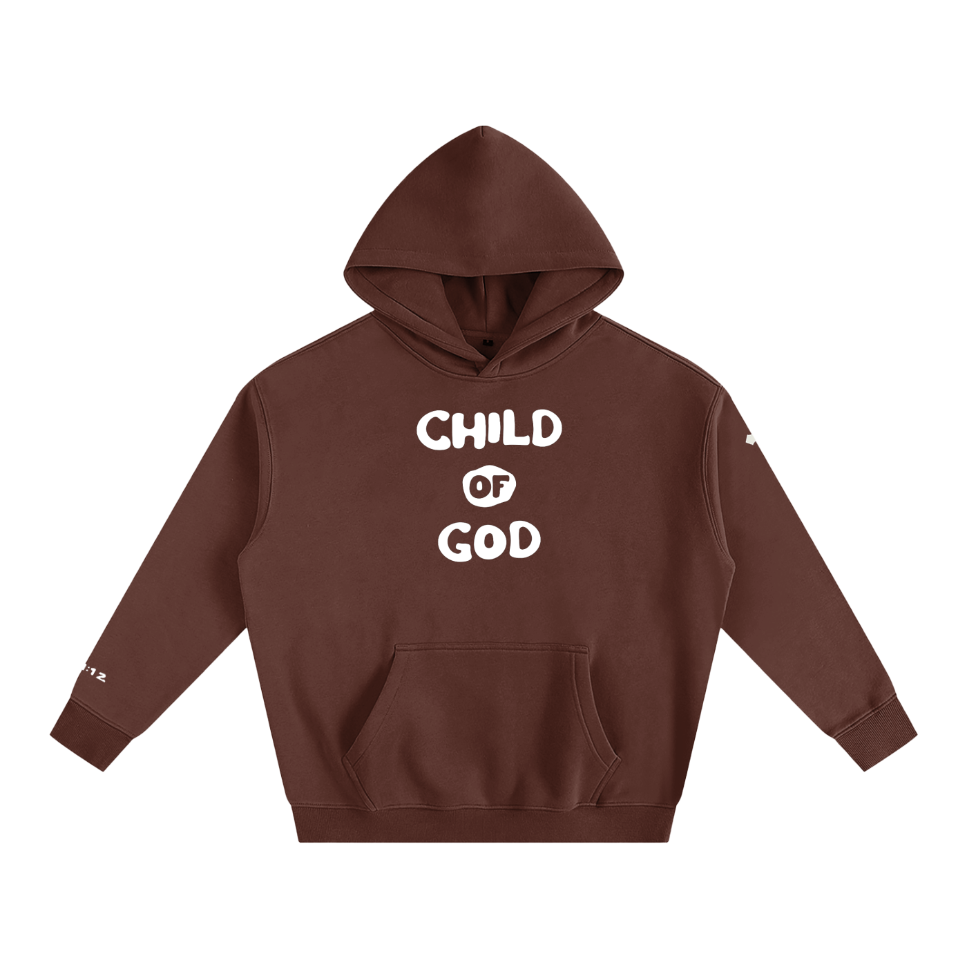 Child of God (John 1:12 & Cross on sleeves) (Oversize Fleeced Hoodie)