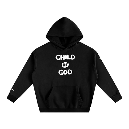 Child of God (John 1:12 & Cross on sleeves) (Oversize Fleeced Hoodie)