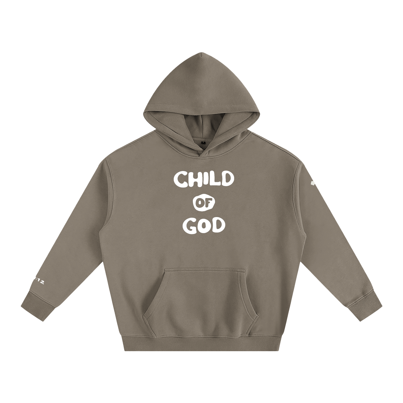 Child of God (John 1:12 & Cross on sleeves) (Oversize Fleeced Hoodie)