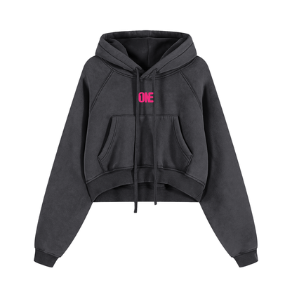 Big 99 (Women’s Snow-Washed Cropped Hoodie)