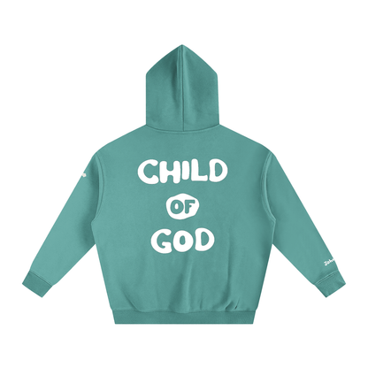 Child of God (John 1:12 & Cross on sleeves) (Oversize Fleeced Hoodie)