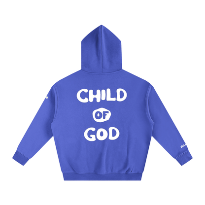 Child of God (John 1:12 & Cross on sleeves) (Oversize Fleeced Hoodie)