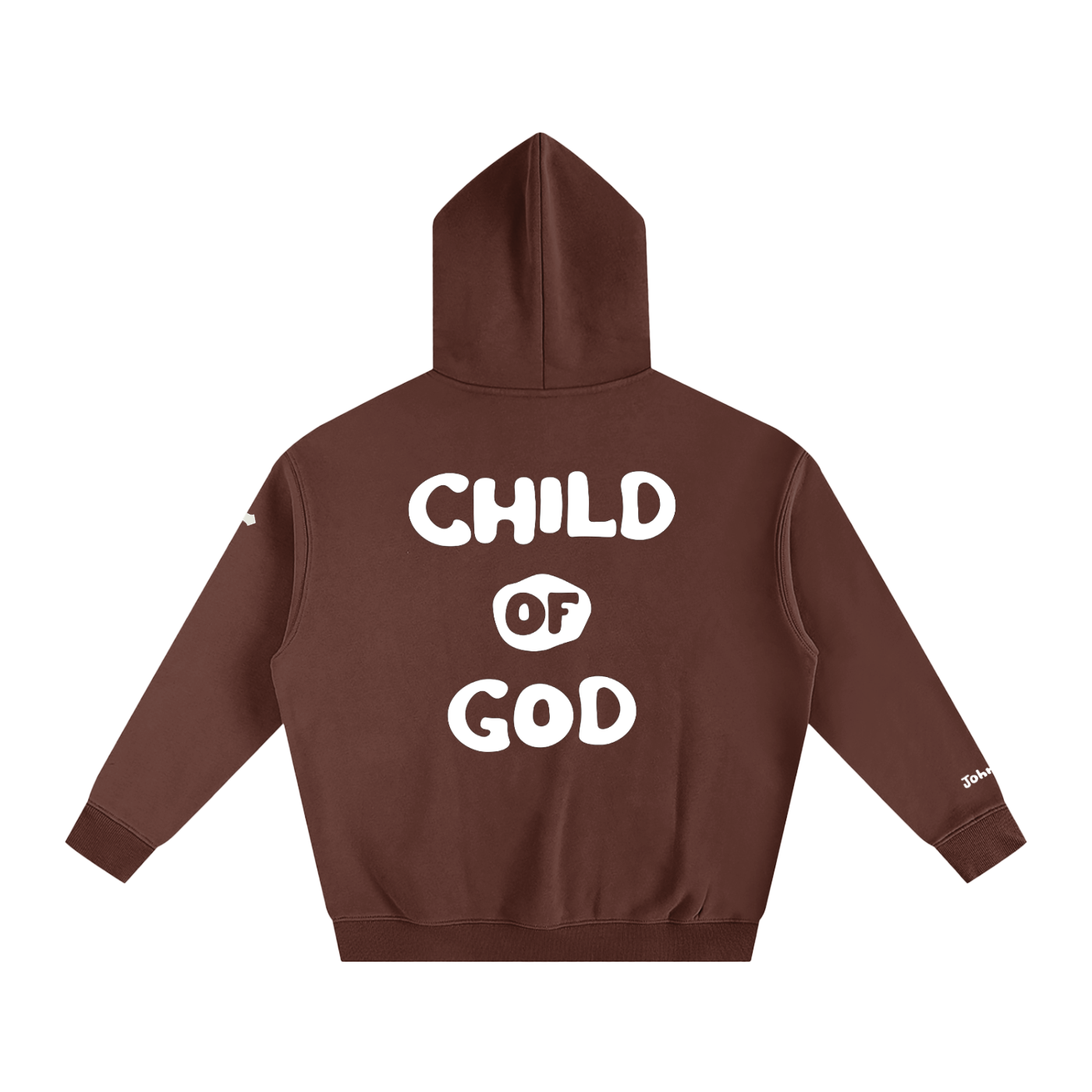 Child of God (John 1:12 & Cross on sleeves) (Oversize Fleeced Hoodie)