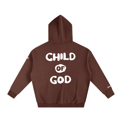 Child of God (John 1:12 & Cross on sleeves) (Oversize Fleeced Hoodie)
