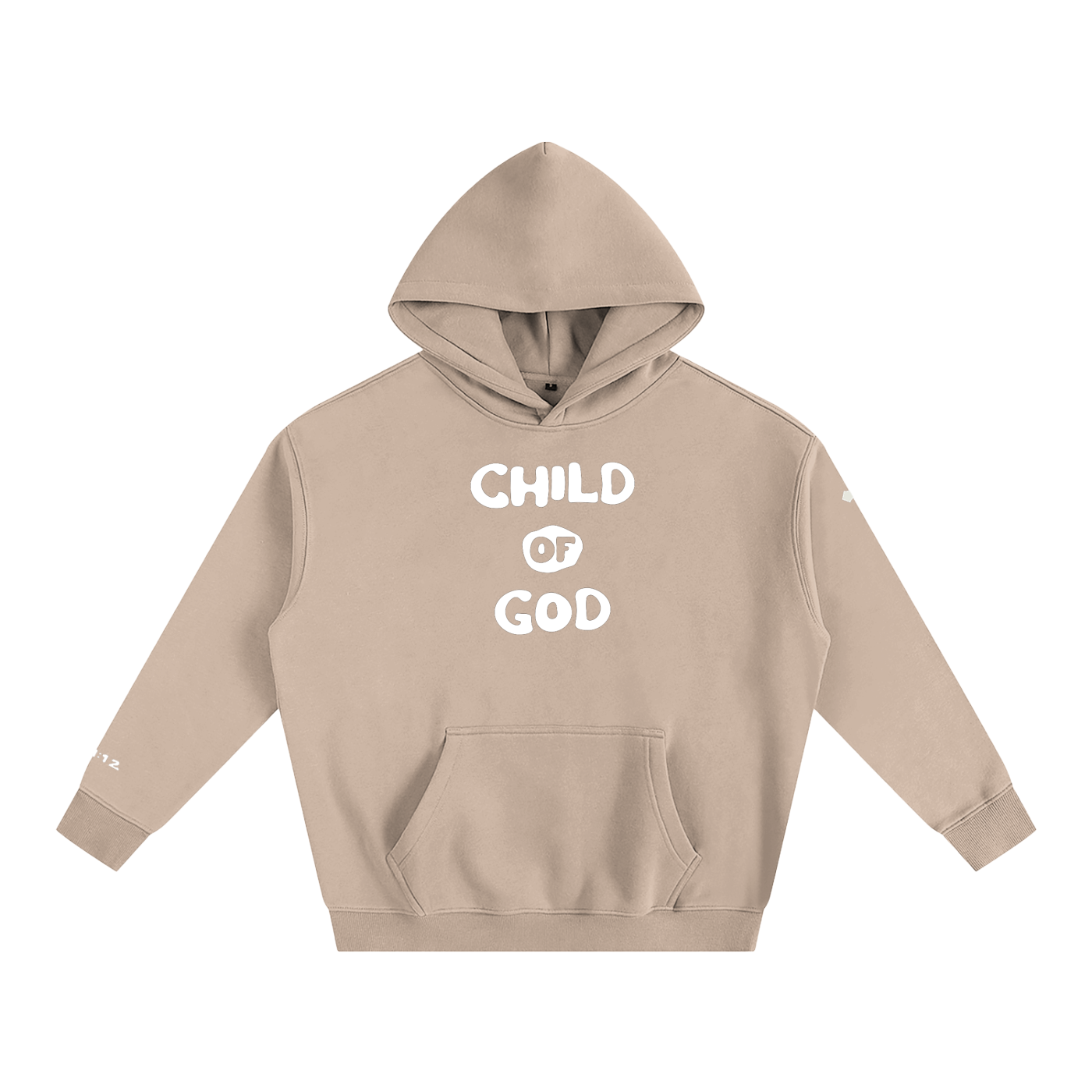 Child of God (John 1:12 & Cross on sleeves) (Oversize Fleeced Hoodie)