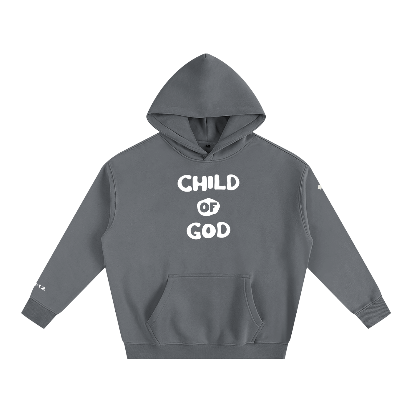 Child of God (John 1:12 & Cross on sleeves) (Oversize Fleeced Hoodie)
