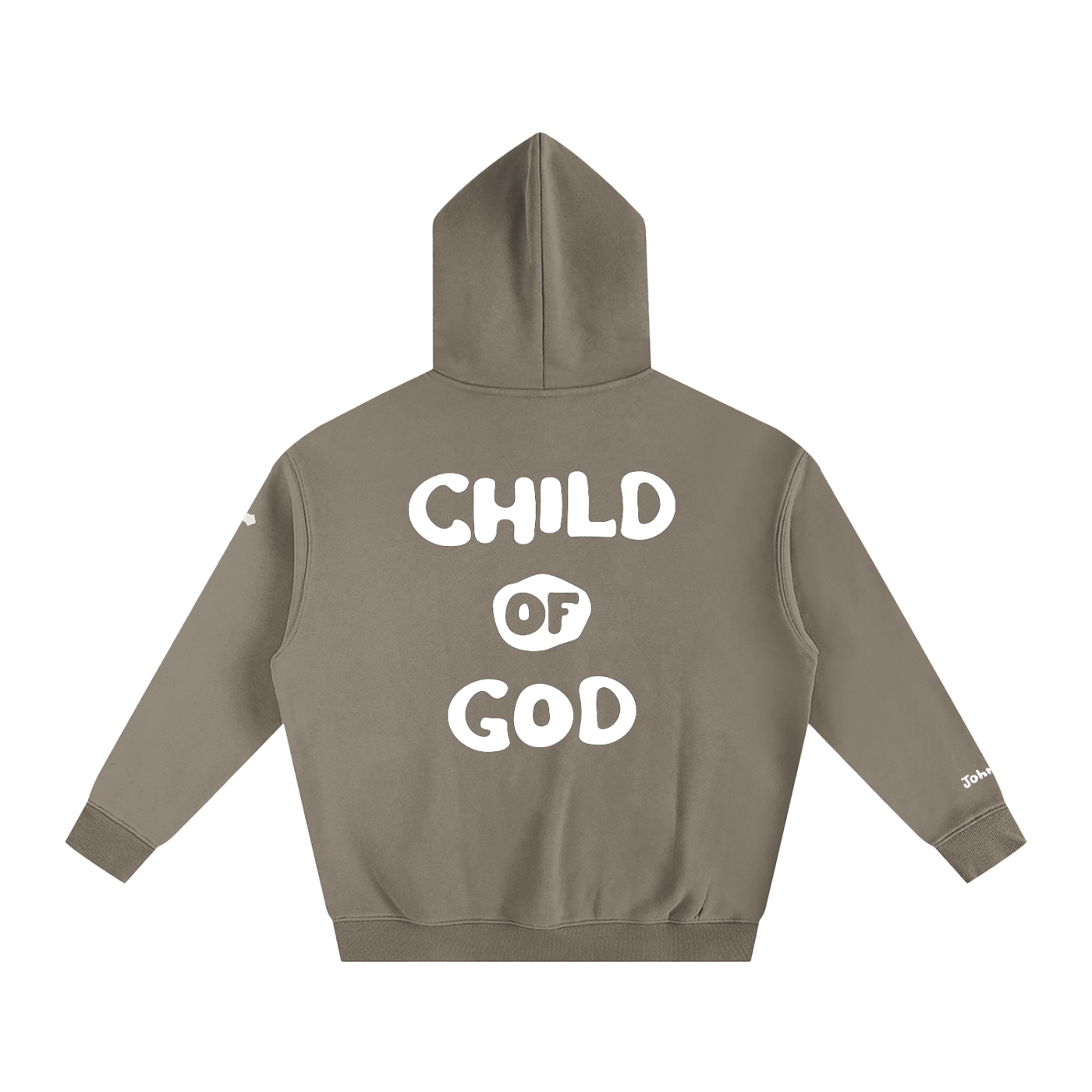 Child of God (John 1:12 & Cross on sleeves) (Oversize Fleeced Hoodie)