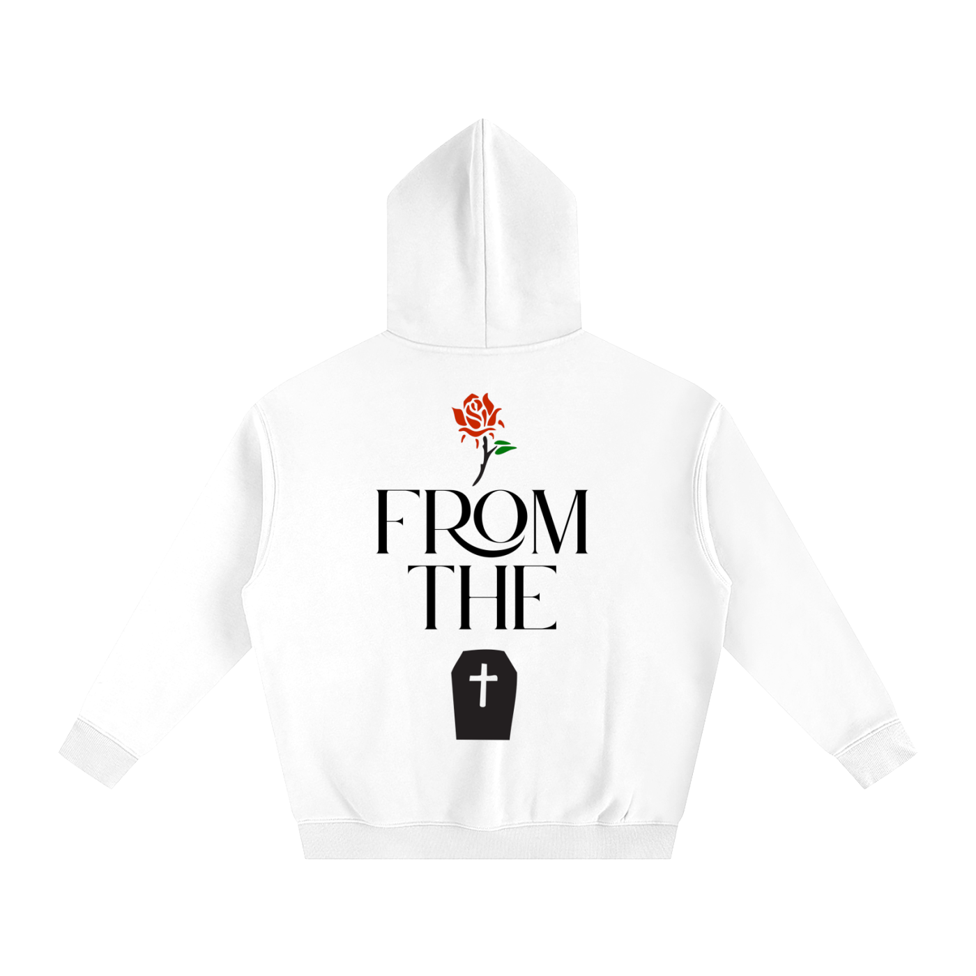 Rose from the grave (Oversize Fleeced Hoodie)
