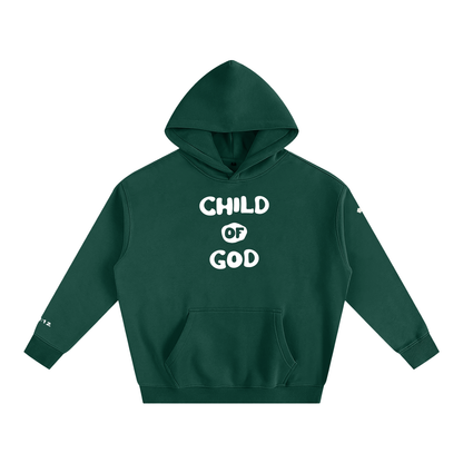 Child of God (John 1:12 & Cross on sleeves) (Oversize Fleeced Hoodie)