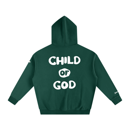 Child of God (John 1:12 & Cross on sleeves) (Oversize Fleeced Hoodie)