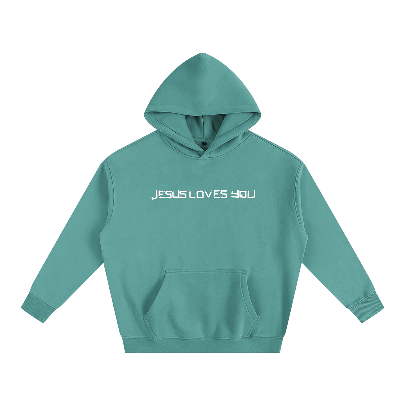 He loves you (Oversize Fleeced Hoodie)(hearts on sleeve)