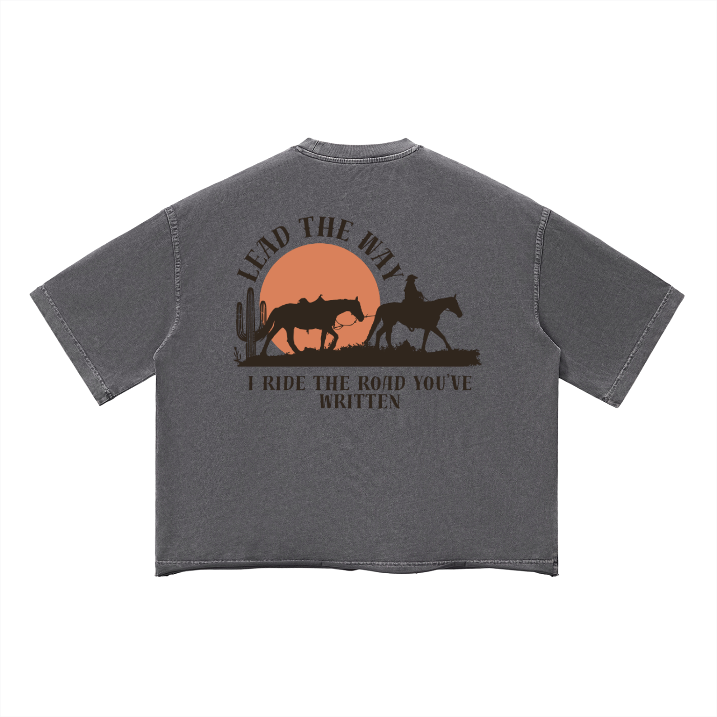 Lead the way (Unisex Vintage Wash Boxy T-Shirt)