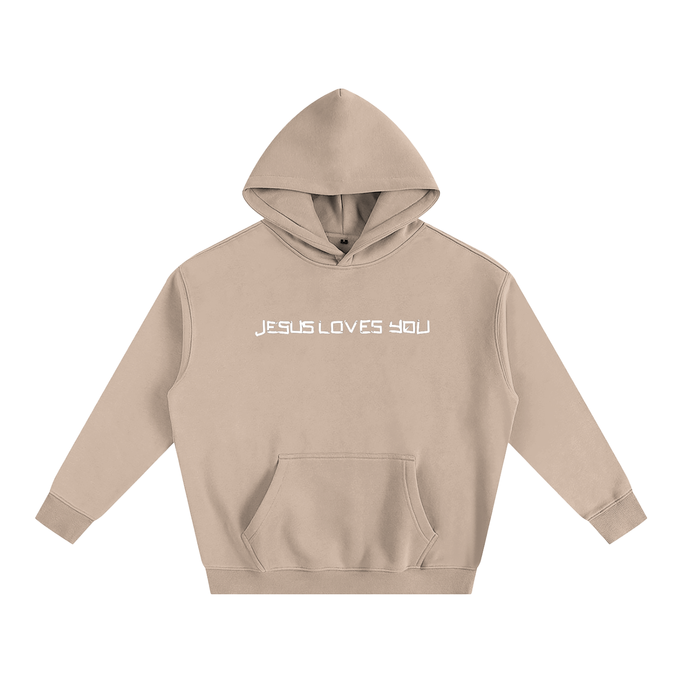 He loves you (Oversize Fleeced Hoodie)(hearts on sleeve)